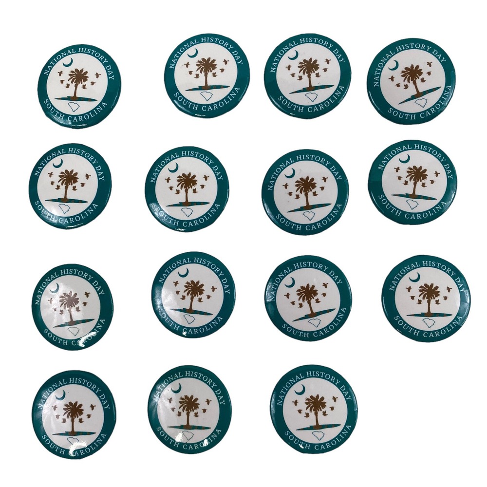 South Carolina National History Day Buttons Pins - Lot Of 15.